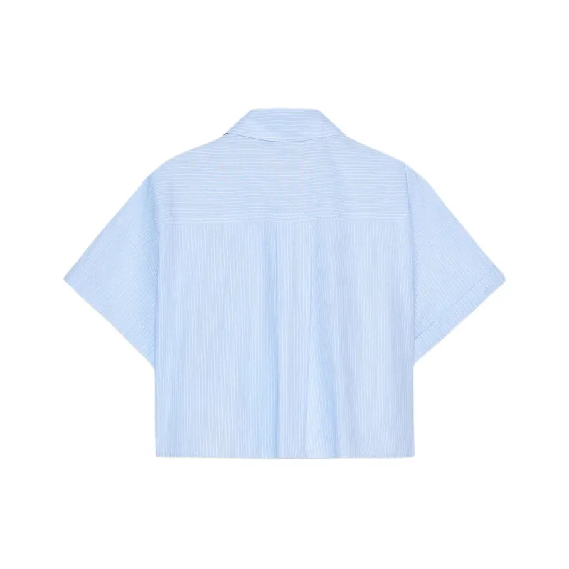 ZARA Shirts Women's White/Sky Blue-1