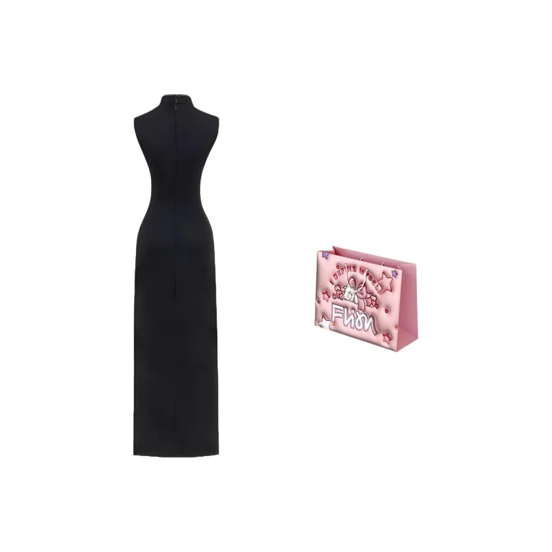 FLIM Sleeveless Dresses Women's Black Bear Box-1