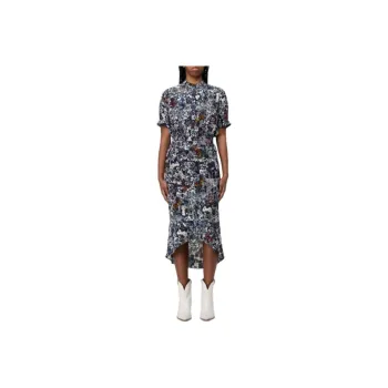 Zadig & Voltaire Short Sleeved Dress Women's Multicolor
