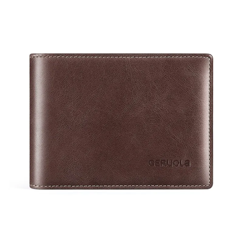 Gorora Top Grain Cow Leather Driver's License Leather Pouch, Card Holder Unisex Khaki/Black/Coffee-6