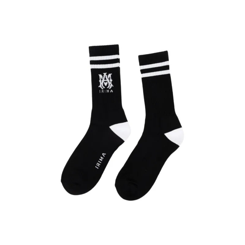 AMIRI Mid Calf Socks Men's 1 Pack Black-0
