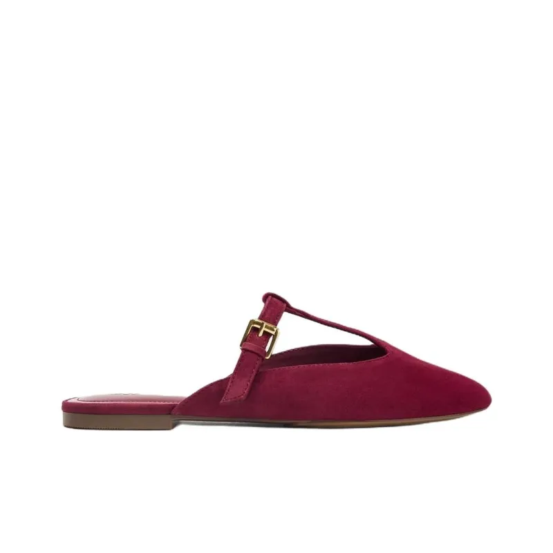 ZARA Abrasion Resistant Closed Toe Slippers Women's Red-1