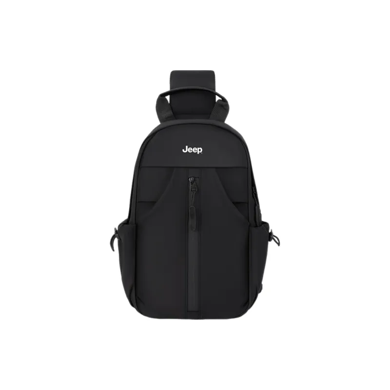 Jeep Nylon Fabric Bag Men's Black-0
