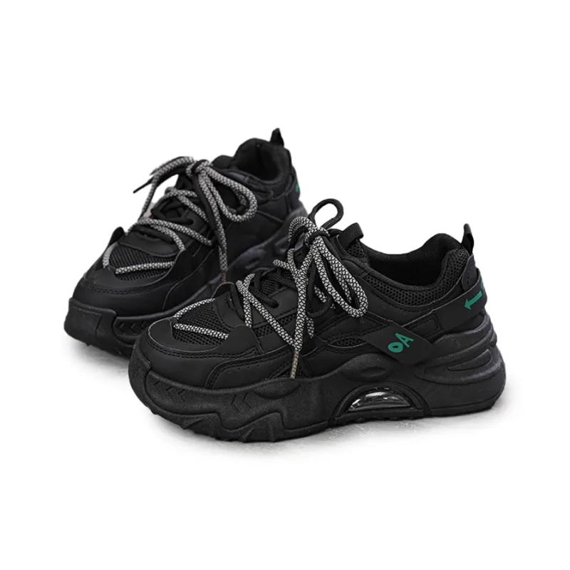 Gai Renpu Slip Resistant, Abrasion Resistant, Breathable Low Top Chunky Sneakers Women's-4
