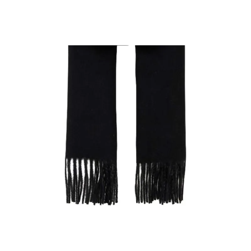 Burberry Cashmere Knit Scarves Unisex Black-2