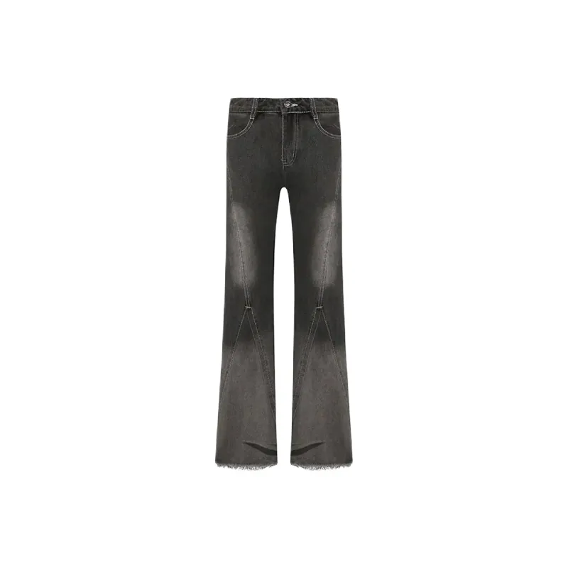 WHELVE Jeans Unisex Black Gray Color-0