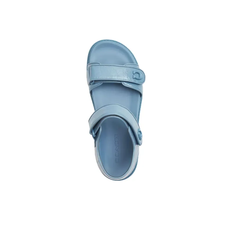 COACH Brynn One Strap Sandals Women's Blue-3