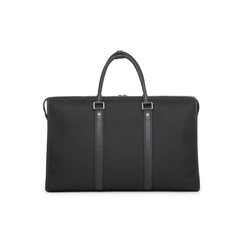 Chrisdien Deny Cow Leather Travel Bag Men's Black-1