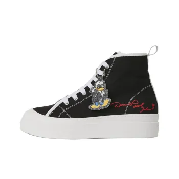 Disney x KARL LAGERFELD Kl Maxi Vi High Top Canvas Shoes Men's Black