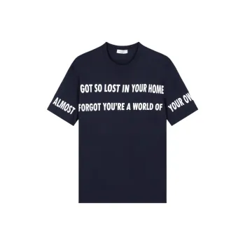 Valentino SS25 T Shirt Men's Navy Blue