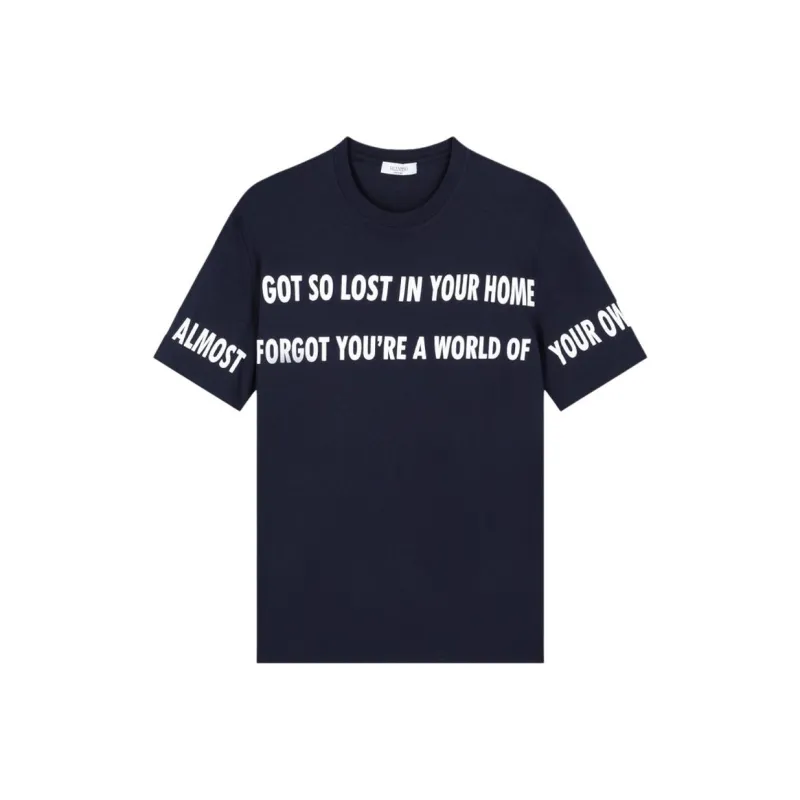 Valentino SS25 T Shirt Men's Navy Blue-0
