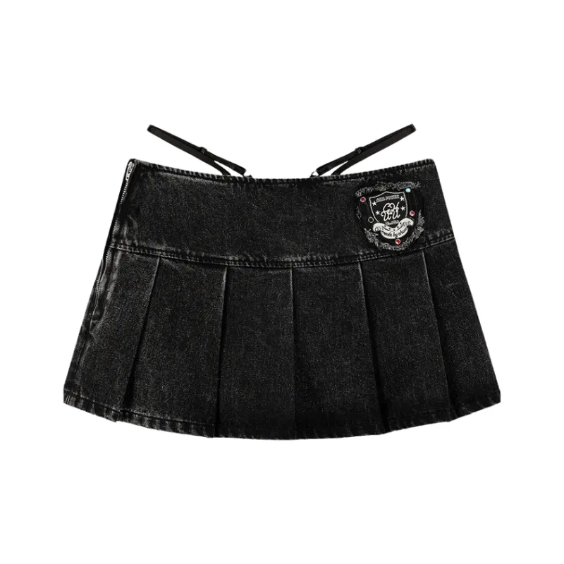 CHUU Casual Short Skirts Women's Gray-0