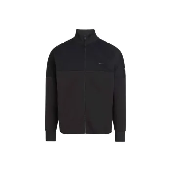 Calvin Klein Logo patch Zip up Sweatshirt