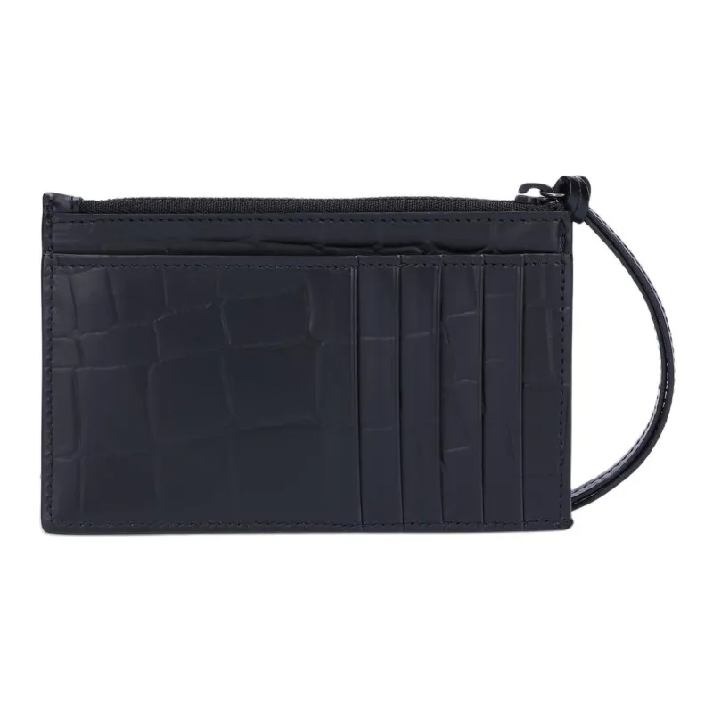 Balenciaga Neo Classic Print Business Card Holder Women's Black-3