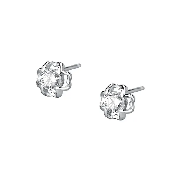 High Quality S925 Silver Jewelry Fashion Stud Earrings Women's-4