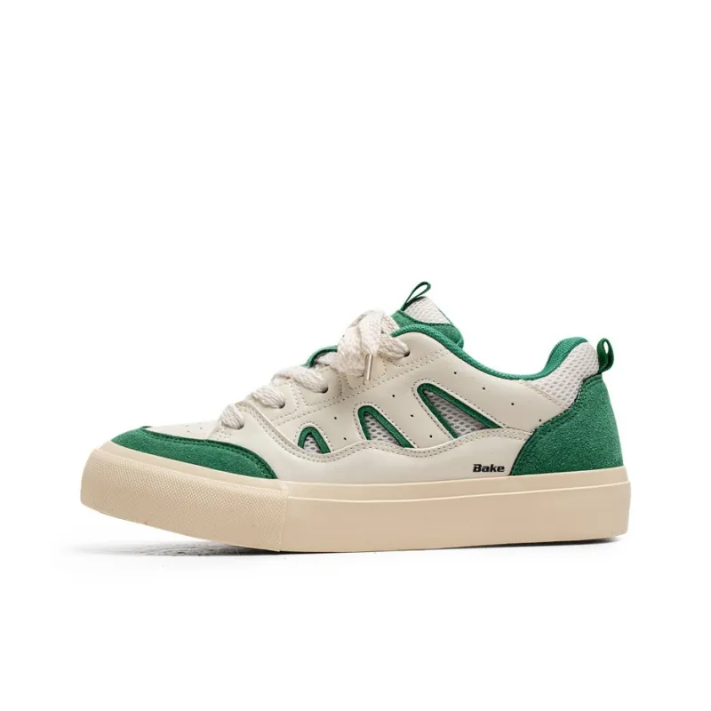 BAKE Anti Slip Wear Resistant Low Top Skateboard Shoes Men's-5