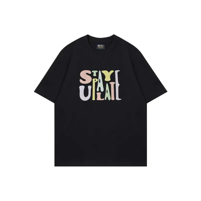 STAY UP LATE T Shirt Unisex Black-0
