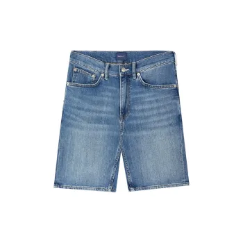 GANT Denim Shorts Men 971 Light Blue