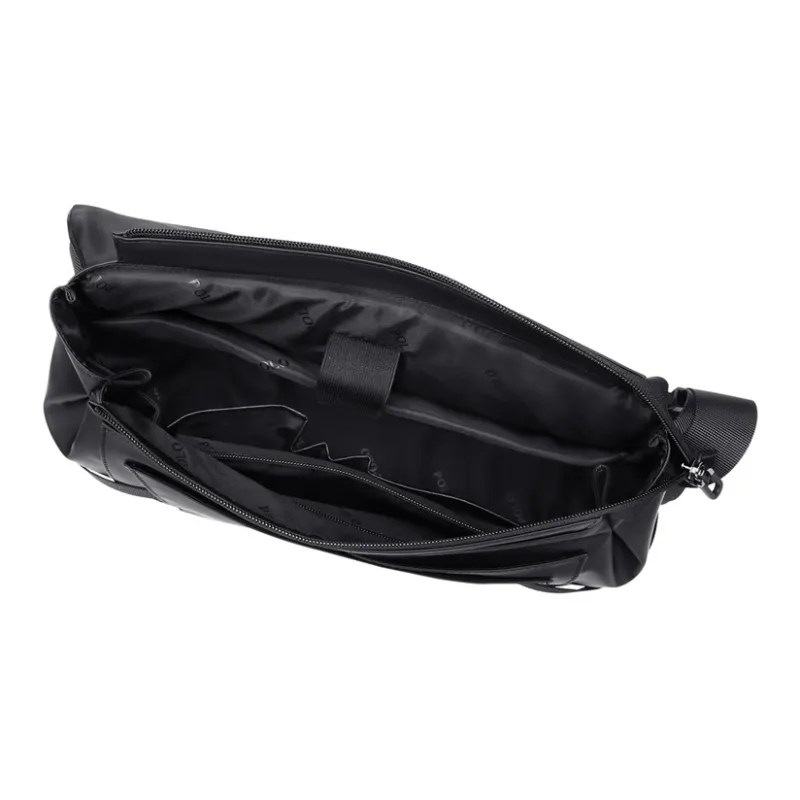 POLO Fabric Shoulder Bag Regular Men's Black/Gray-3