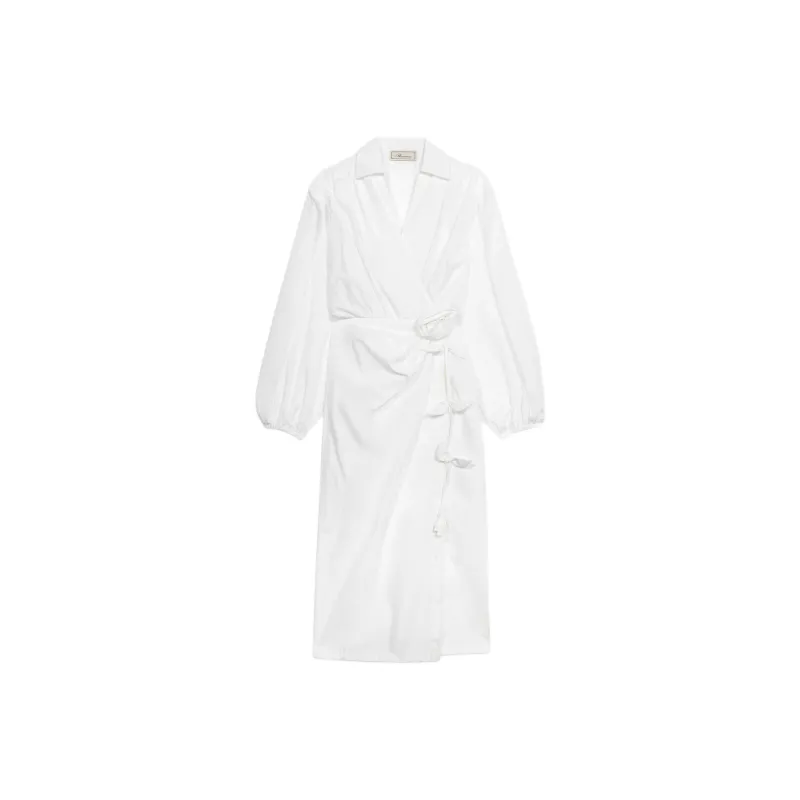 Blumarine Long Sleeved Dress Women's White-0