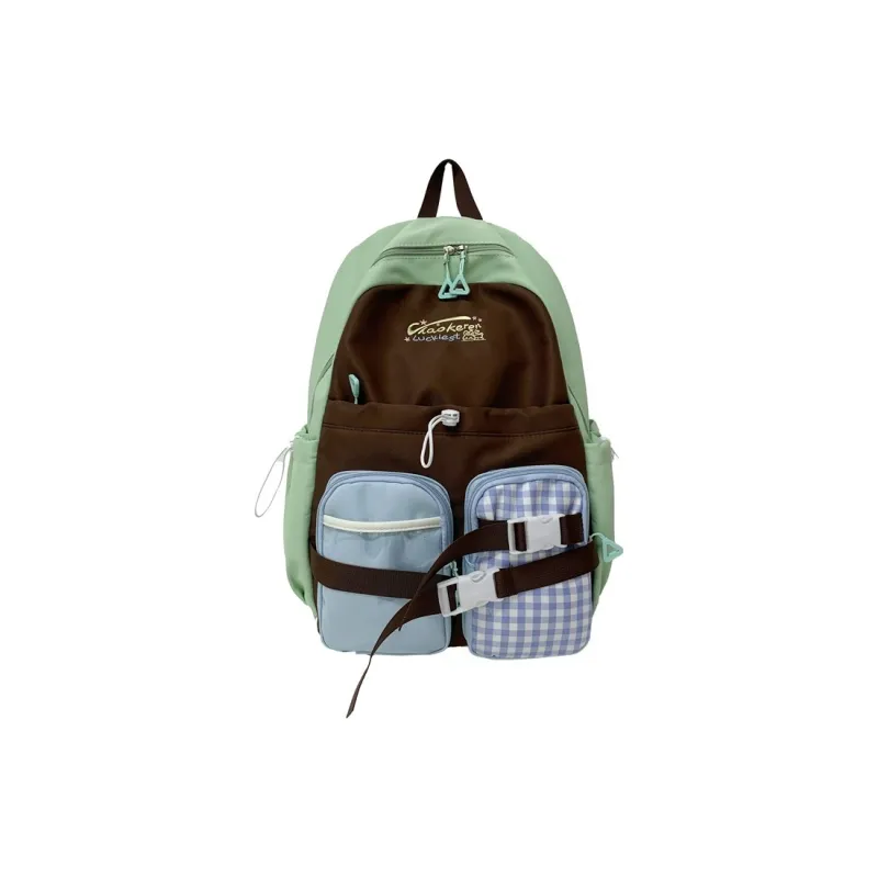 KAMLUI Composite Cloth Backpack Unisex Multicolor-15