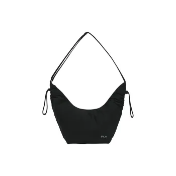 FILA Fitness Fabric Dumpling Bag, Crossbody Bag, Shoulder Bag Mini Women's Pitch Black