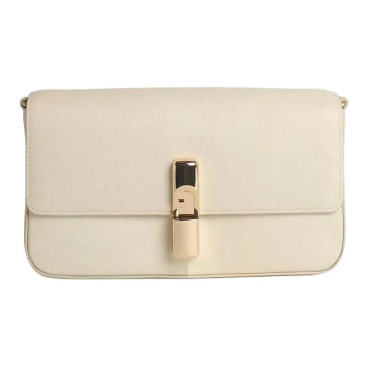 Furla Calfskin Shoulder Bag Women's Light Brown-0
