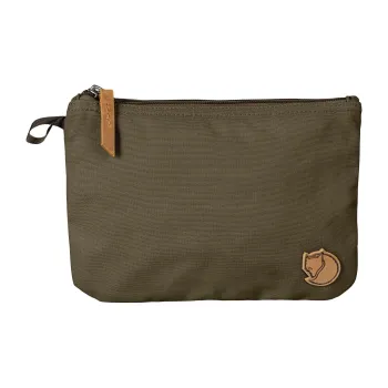 Fjallraven Recycled Polyester Storage Bag Unisex Black Olive Color