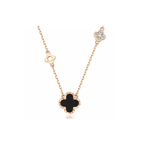 KADER Lucky Four Leaf Clover Series Agate Necklaces Women's