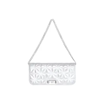 REBECCA MINKOFF Polyurethane Handbag Shoulder Bag Clutch Women's Silver