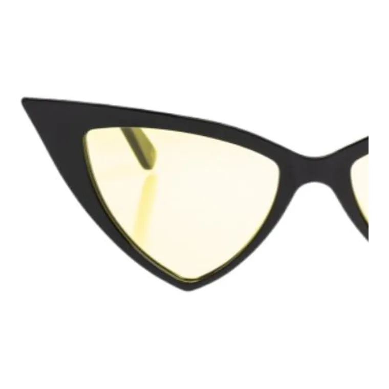 Alexander McQueen Acetate Cat Eye Sunglasses Women's Black-2