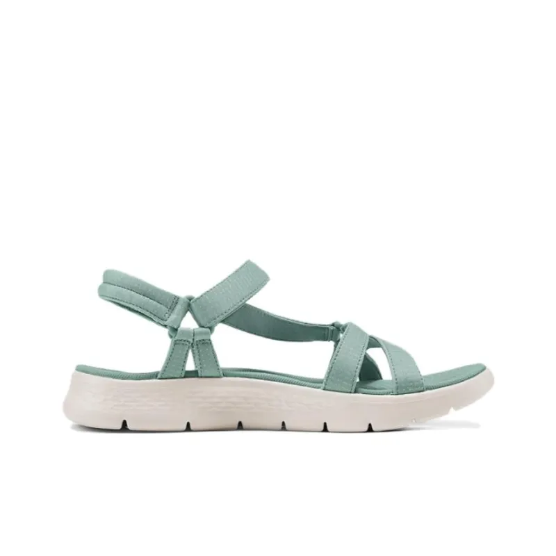 Skechers Go Walk Fle Beach Sandals Women's Green-1