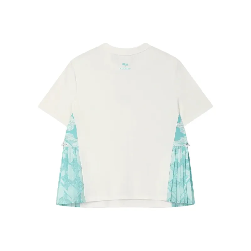 FILA x M.C.ESCHER SS25 T Shirt Women's Cloud White-1