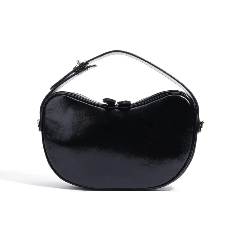 COURONNE Top Grain Oil Wax Sheepskin Shoulder Bag, Crossbody Bag, Handbag Women's Multicolor-19