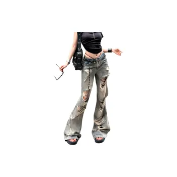Menglaini Jeans Women's Blue