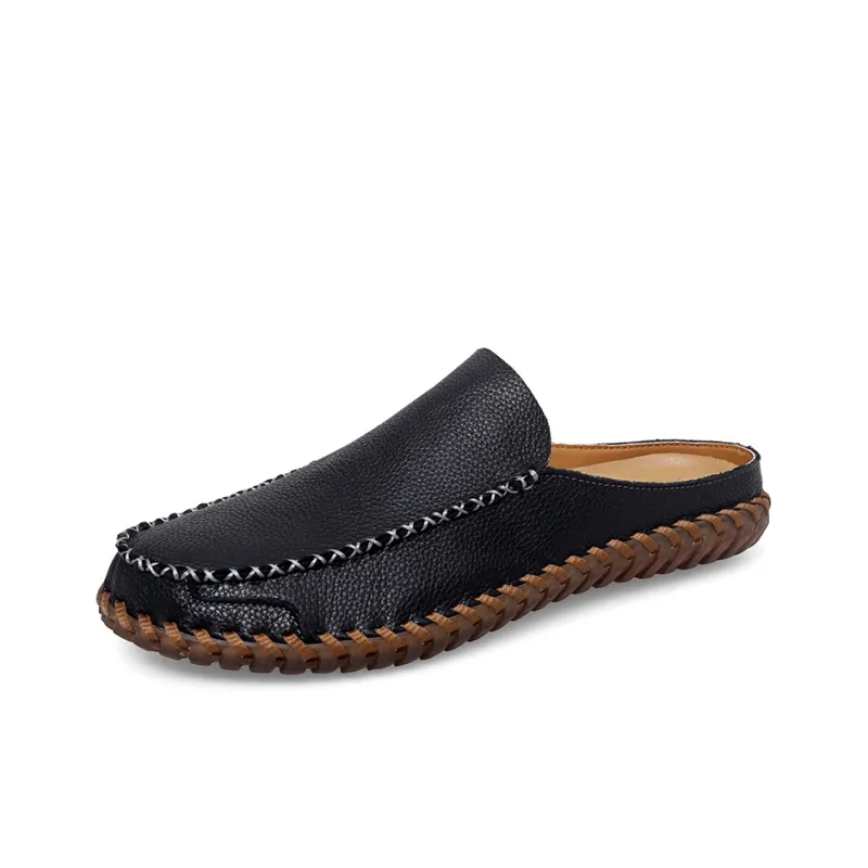 AMICNIEGD Quiet Slip Resistant Closed Toe Slippers Men's-11