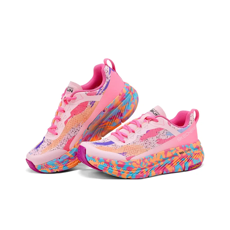 Skechers Max Cushioning Premier 2.0 Low Top Running Shoes Women's Coral Pink-3