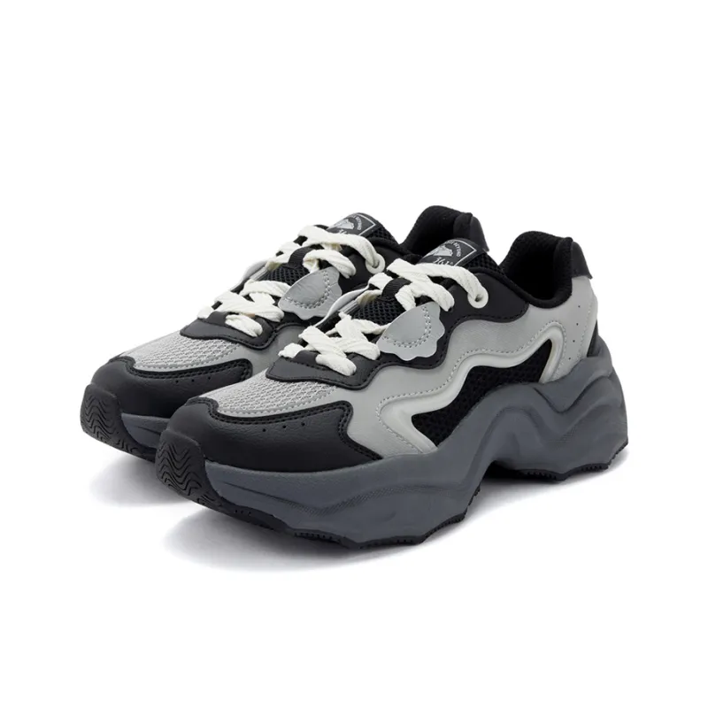 361° Dumpling Anti Slip Wear Resistant Low Top Casual Shoes Women's Obsidian Black-2