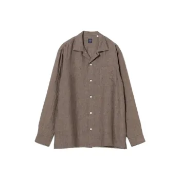 Beams Shirts Men Brown