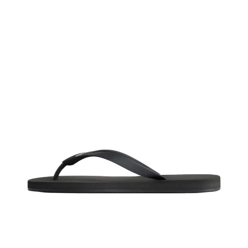 Balenciaga Abrasion Resistant Flip Flops Women's Black-0