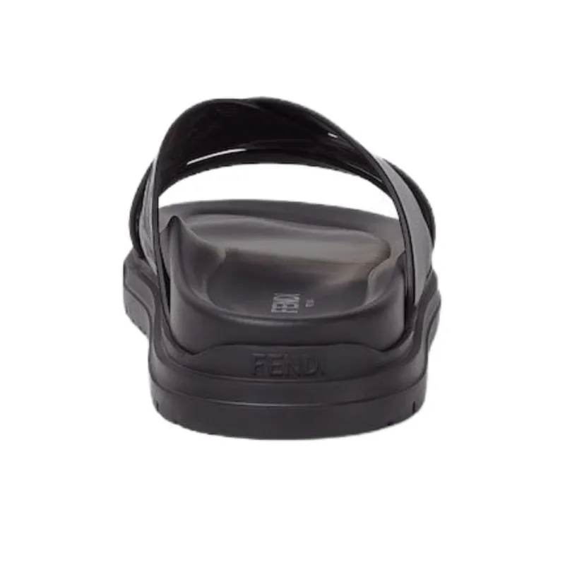 FENDI Slip Resistant Slide Slippers Men's Black-3