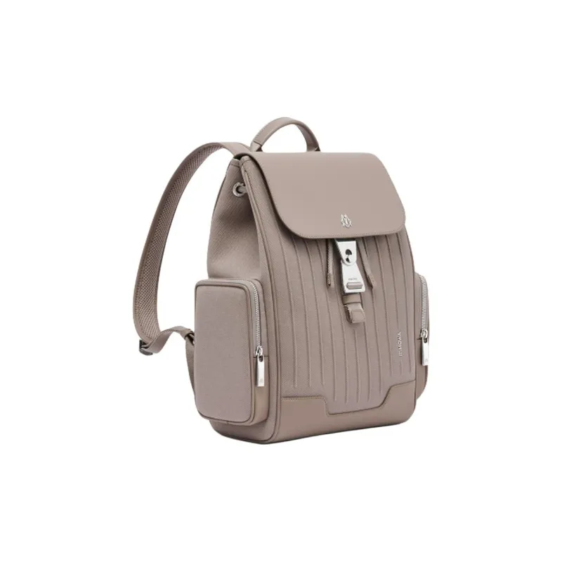RIMOWA Never Still Canvas With Leather Backpack Trumpets Unisex Taupe-1