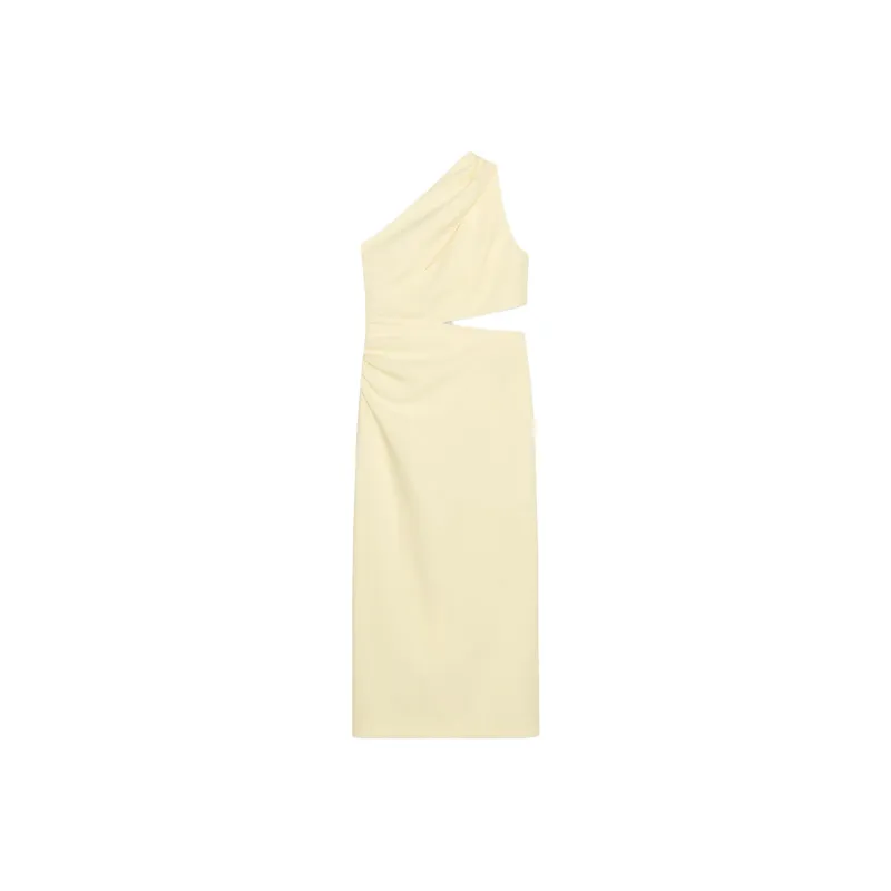 ZARA Sleeveless Dresses Women's Yellow-0