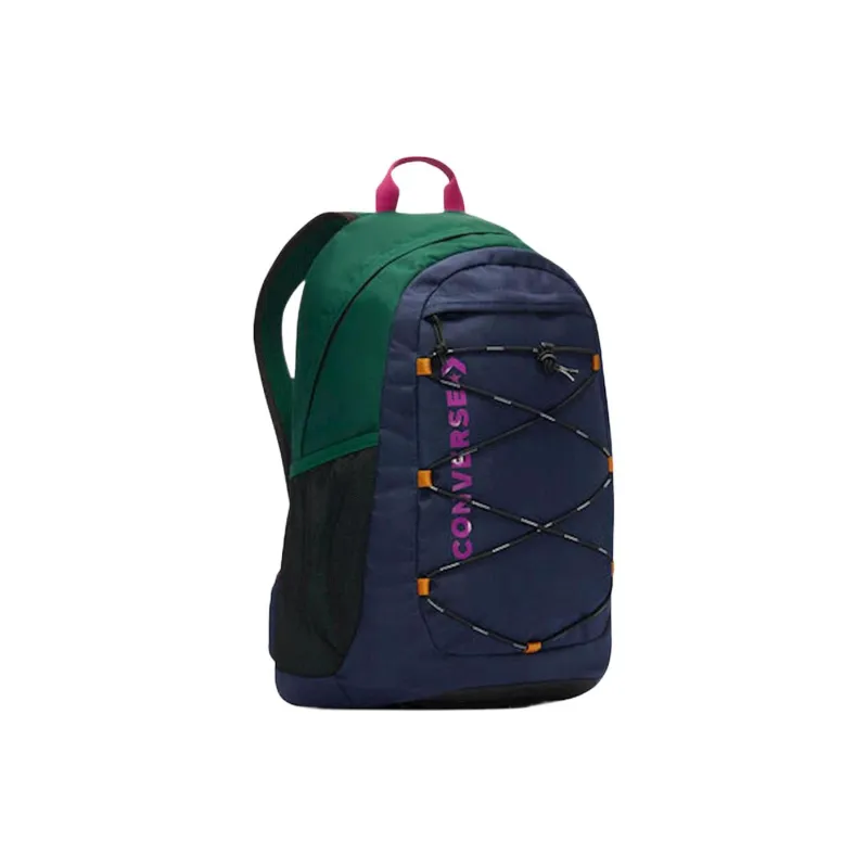 Converse Polyester Backpack Regular Unisex Green/Navy Blue-1