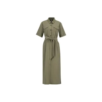 BARBOUR Short Sleeved Dress Women's Dark Green