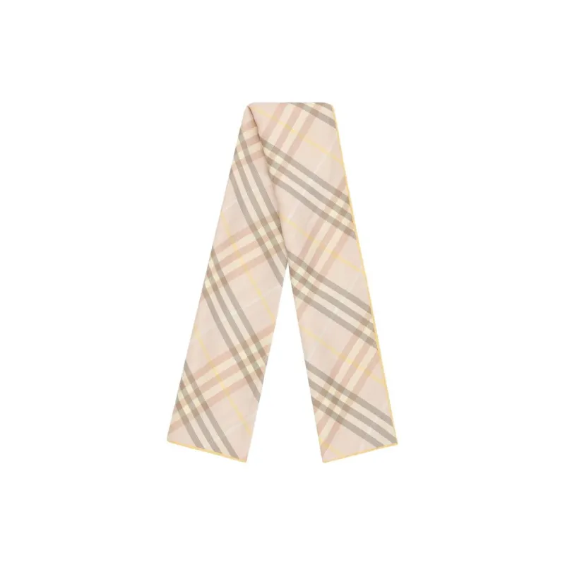 Burberry Silk Scarves Women's Pink-1
