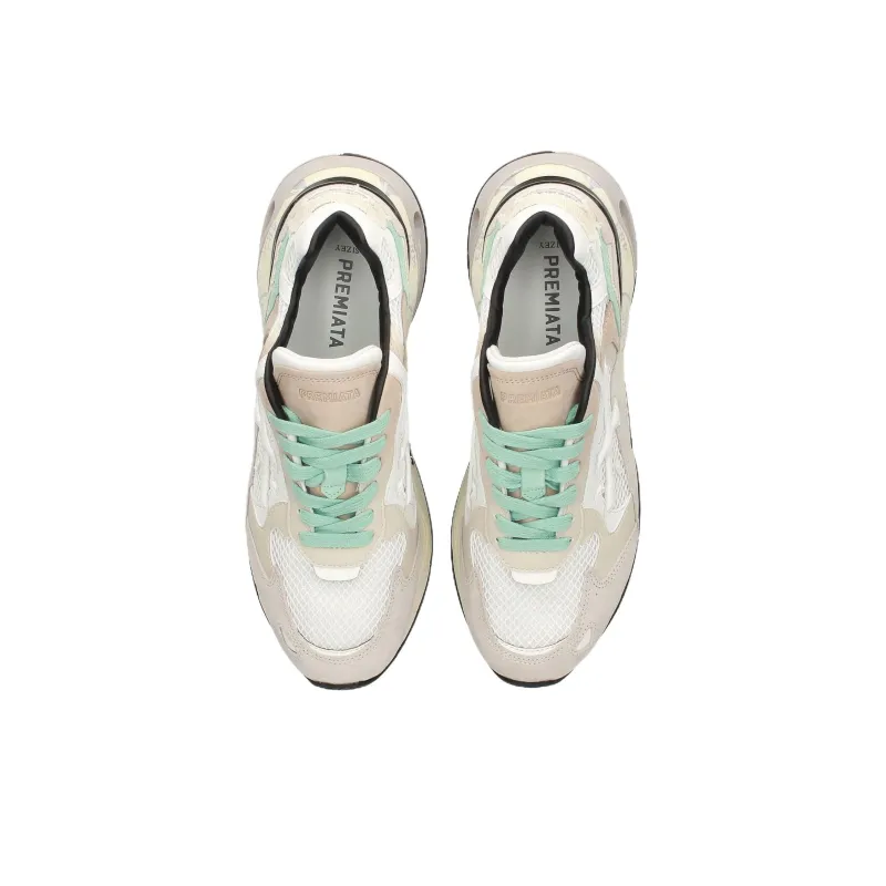 PREMIATA Sharky Low Top Casual Shoes Women's White-5