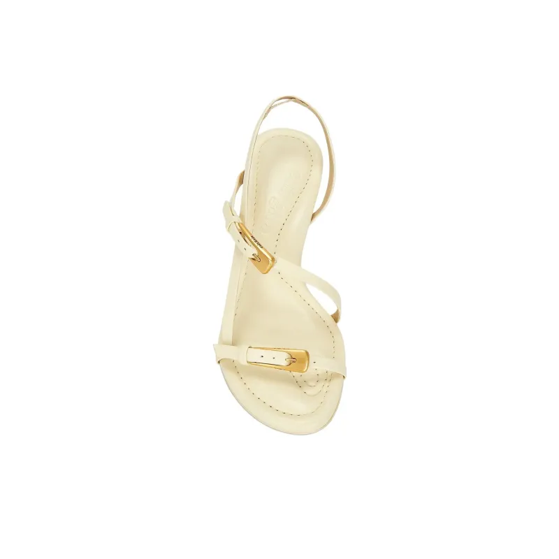CULT GAIA Simona One Strap Sandals 8cm Women's Beige-4