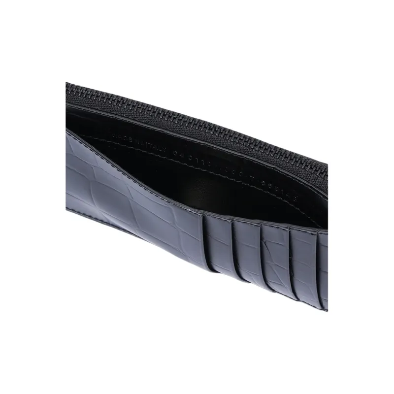 Balenciaga Neo Classic Print Business Card Holder Women's Black-5