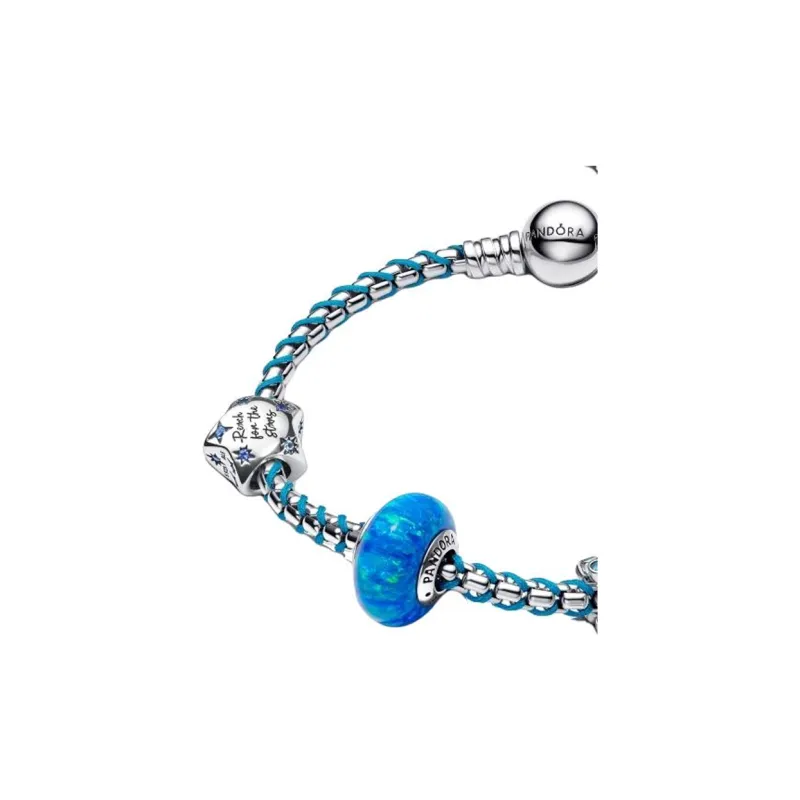 Pandora 925 Sterling Silver Bracelets Unisex Blue-2